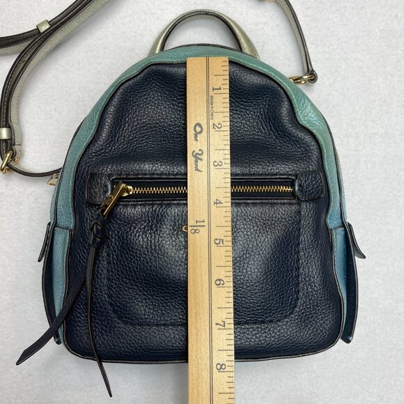 Coach Andi Midnight/Multi Mini Metallic Blue Backpack - Picture 6 of 16